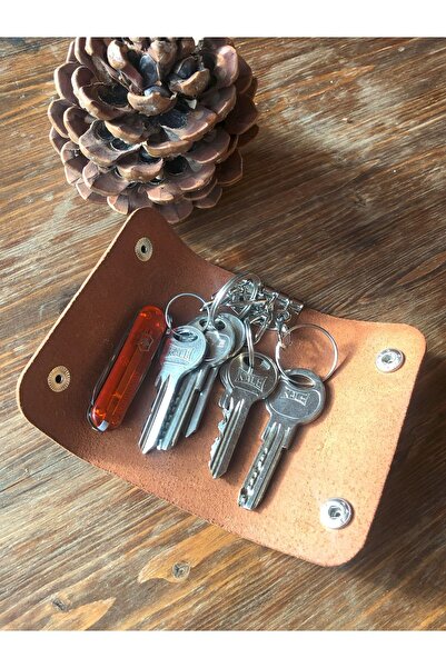 overcraft Kişiselleştirilebilir Hakiki Deri El Yapımı Çoklu Anahtarlık Muhafa...