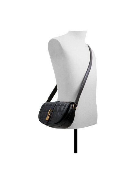 Call it Spring Women's Black Cross Body Bag With Multi Pocket Interior