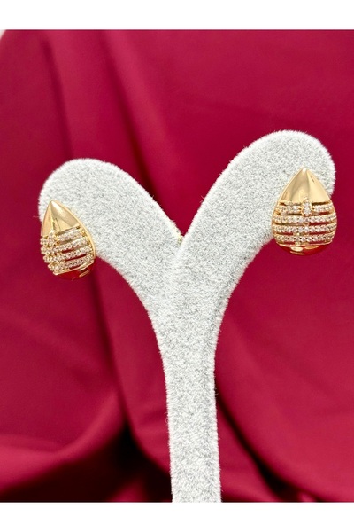 Vitastyle ÇELİK ZİRKON TAŞLI SU DAMLASI KÜPE