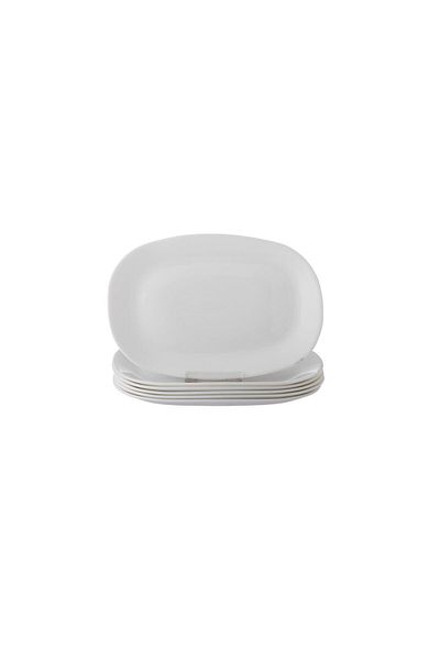 Dania Arcopal Serving Plate 6 Pieces Plain White