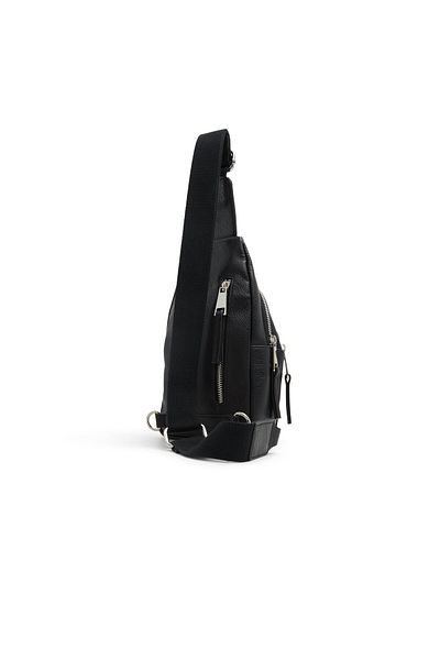 Call it Spring Men's Black Cross Body Bag With Single Compartment