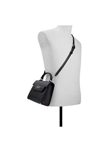 Call it Spring Women's Black Top Handle Bag With Single Compartment
