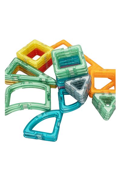 Fab N Funky Magnetic Animal Toy Set - 60pc Creative Building Blocks for Kids 3+
