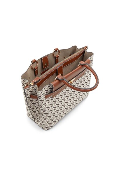 Call it Spring Women's Brown Satchel Bag Handbag With 2 Compartments