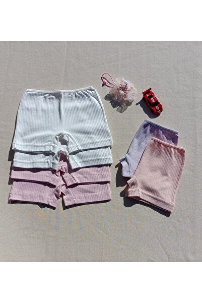 siyalife 6 lı Fitilli Esnek Kumaş Çocuk Şort