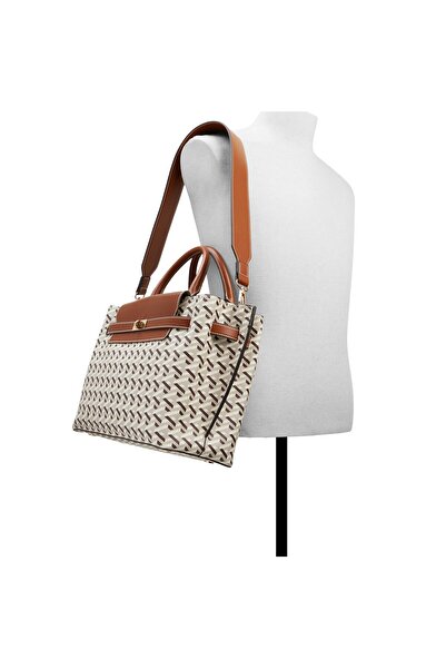 Call it Spring Women's Brown Satchel Bag Handbag With 2 Compartments