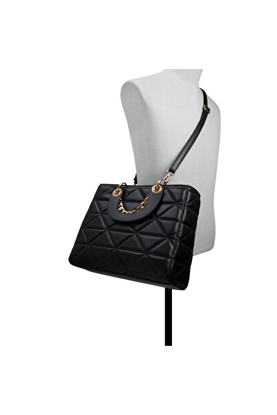 Call it Spring Women's Black Top Handle Bag With Single Compartment