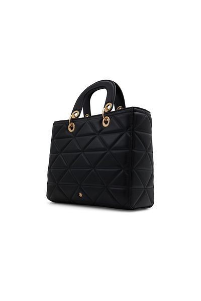 Call it Spring Women's Black Top Handle Bag With Single Compartment