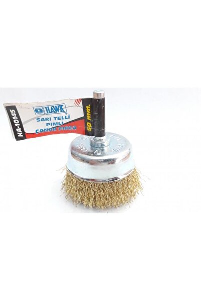 Mestore Hawk ha10145 yellow wire bowl brush with pin 50 mm - 8695348101452