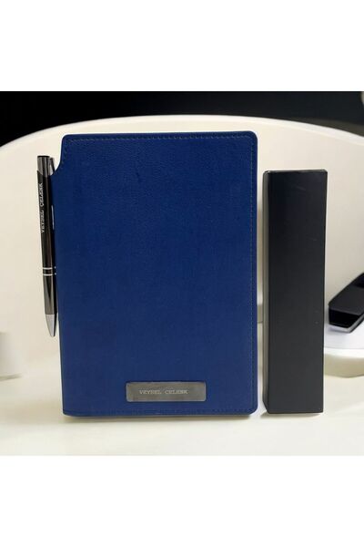 Eren Ofis Kişiye Özel Isimli Yılbaşı Hediyesi Sırttan Kalem Takmalı Deri Ajan...