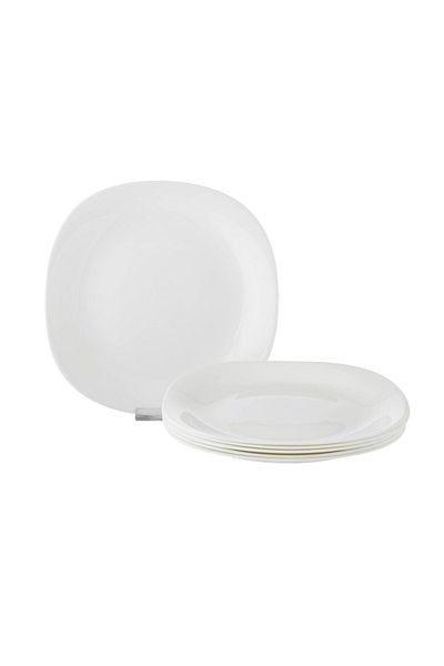 Dania Arcopal Flat Plate 6 Pieces Plain White 26 cm