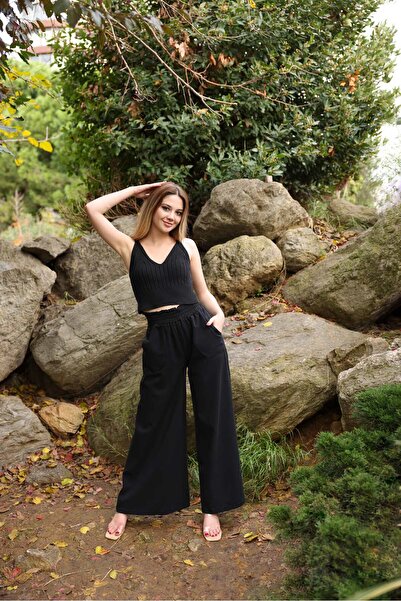 Ozan KOÇ Γυναικείο παντελόνι Gabardine 100% βαμβακερό