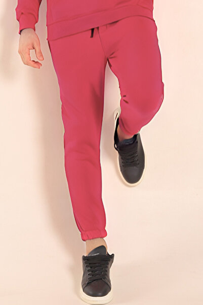 CMZ COLLECTİON Ανδρικό φούτερ παντελόνι jogger με ελαστικά μανσέτες σε μεγάλο...