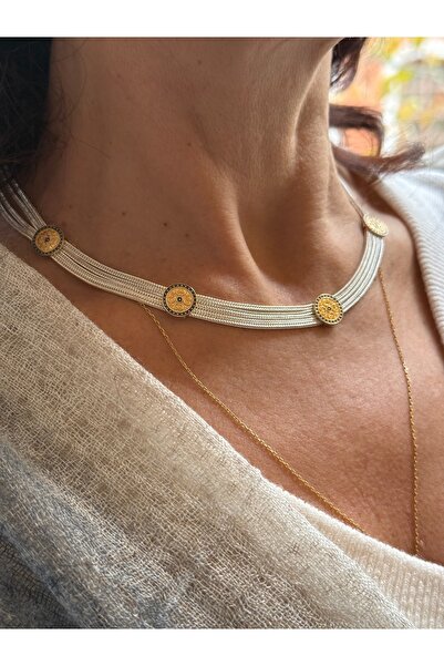 Kybele Jewellery 925 Ayar Gümüş Mineli El yapımı Anadolu Tılsım Kolye