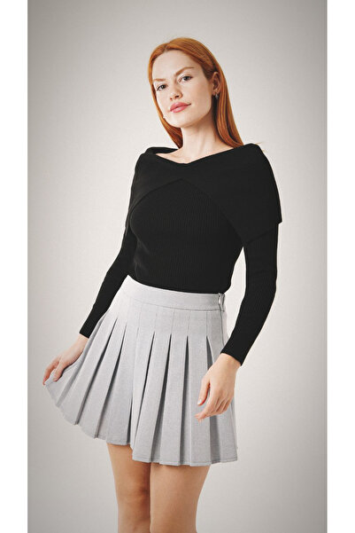 MODA Carmen Yaka Triko Kazak