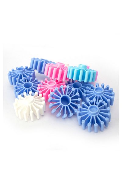 Fab N Funky مكعبات بناء Puzzle Gear XL66-80 - 60 قطعة