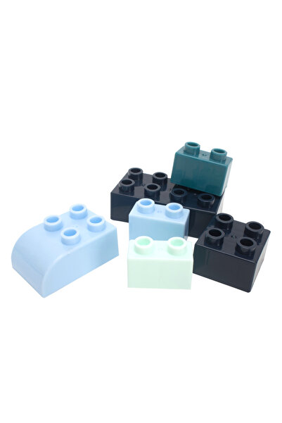 Fab N Funky مجموعة مكعبات بناء ليغو من فاب إن فانكي موراندي كولور، مكونة من 46 قطعة للأطفال من سن 3 سنوات فما فوق، سهلة الإمساك بها للعب الإبداعي