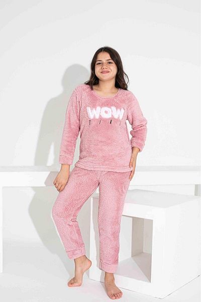 RAPAPA Girl's Warm Fleece Pajamas Set 2829Pk