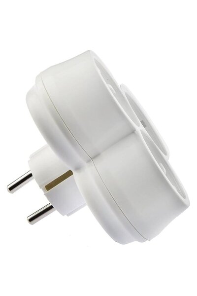 timsal Timsal 3-Piece Earth Plug-Receptacle Goliath White