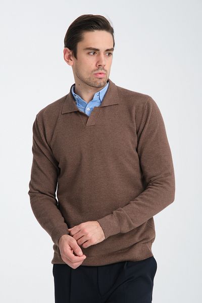 Frappoli Αθλητικό πουλόβερ Polo Neck - Πλεκτό Σελάνικα