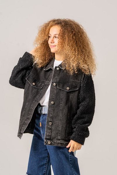 HAUSEkids Дизайнерско яке за момиче Quzu De Paris за 8-15 години - черно