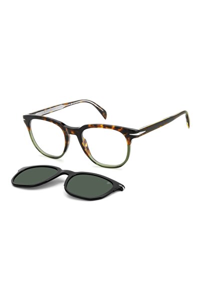 David Beckham DB 7120/CS (PHW/UC) 51 | Klipsli Polarize Unisex Yeşil Güneş Gö...