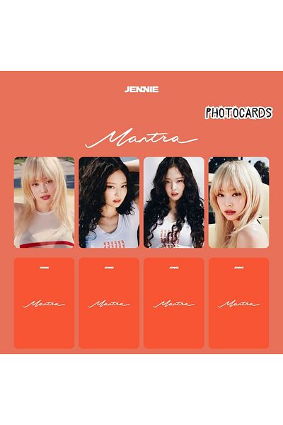 Kpop Dünyasi Blackpink Jennie'' Mantra'' Photocards Set