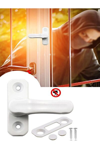NUBLADO Baby Kids Pimapen Pvc Door Window Safety Protection Lock Latch Glass Lock White (5 Pieces).