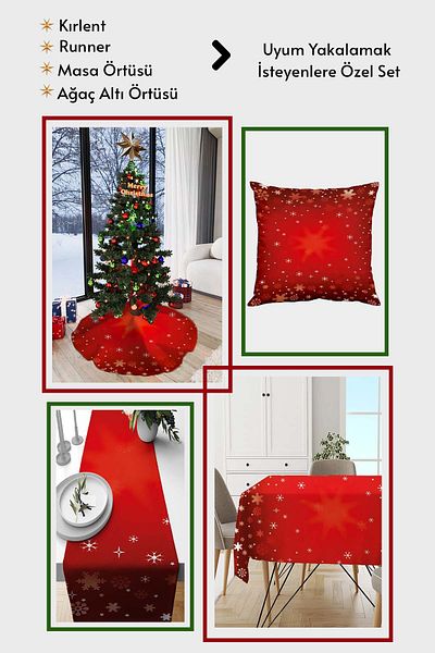 Viva Home Red New Year New Year Christmas Christmas Tablecloth Mso530