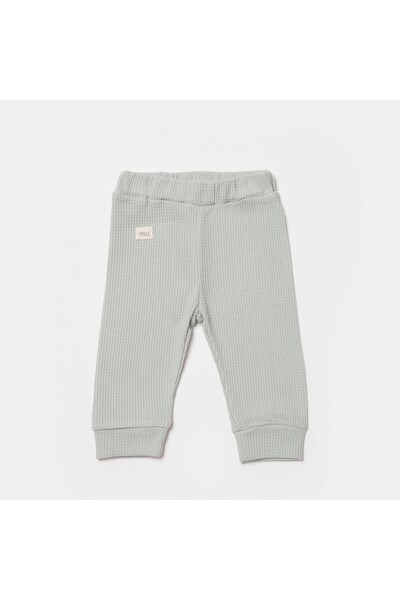 Bibaby 57900 Model Biorganik Waffle Smile Baby Pants - Mint