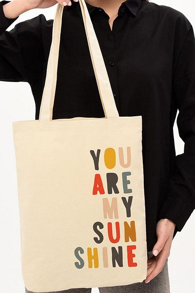 Çınar Bez Çanta Geantă tote cu imprimeu Canvas You Are My Sun