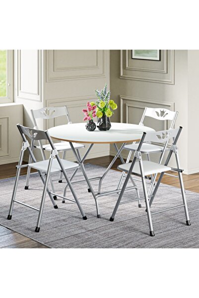 Güzelkan Katlanır Masa ve 4 Adet Sandalye Seti