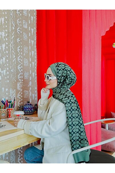 Oxygen Scarfs Σάλι διπλής όψης από μεταξωτό κασμίρ C σχέδιο