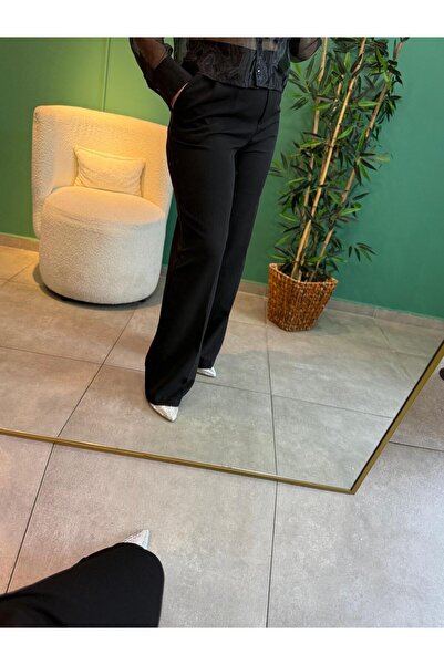 Tuğba Siyah Palazzo Pantolon