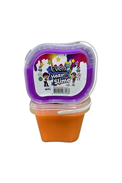 EVENT Mega Slime Mor ve Turuncu Renk 500 gr x 2'li Set Sılaym Hazır Slaym