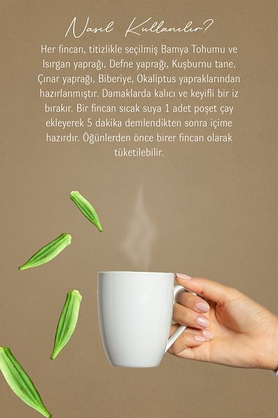 Mecitefendi Okra Seeded Tea (Summered Bags of 40)