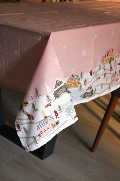 DDHOME Christmas Themed Cotton Tablecloth - 150X200 Size 2025-Knrev