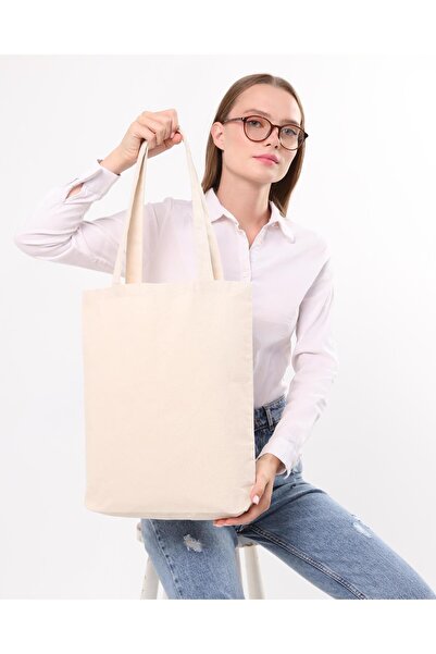 Çınar Bez Çanta Alt Körüklü Kanvas Bez Çanta