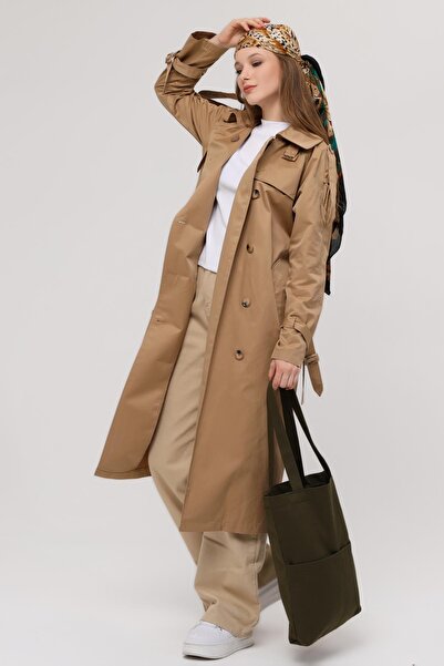 Bagg Dark Green Gabardine Bag with 3 Pockets