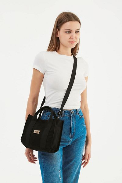 Bagg 25x20x10 Black Canvas Tote Bag