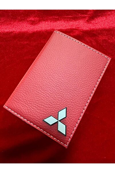 ATTA PAZARLAMA حافظة ترخيص من جلد بلكسي منقوش ماركة MITSUBISHI، حافظة ترخيص، ...