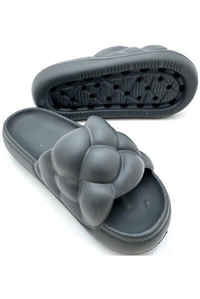 GOFLEX Sonimix Dark Gray Summer, Casual, Beach, Sea Non-Slip Braided Slippers