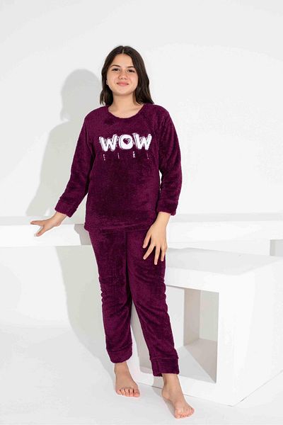 RAPAPA Girl's Warm Fleece Pajamas Set 2829Mo