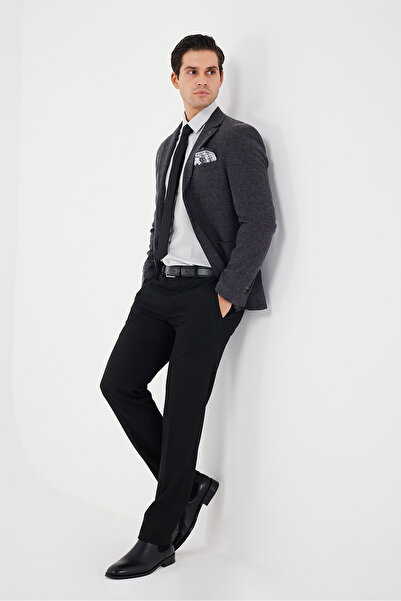 ACTUAL Slim Fit Blazer Tek Ceket 7142-03 Siyah