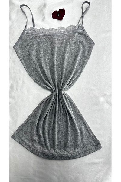 Lunamiratto 3-Piece Jacquard Lace Women's Undershirt - Rope Strap Basic