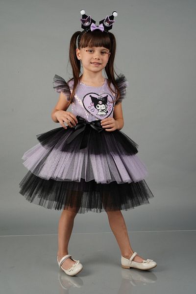 ABİYEKİDS Lilac Kuromi Dress - Party, Outfit and Show Costume Aby189