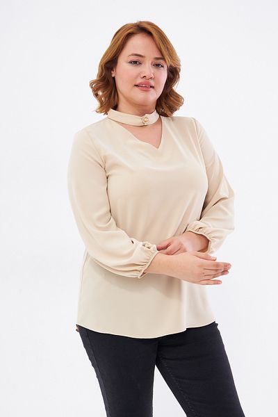 UNIQUE LADY Plus Size Women's Blouse