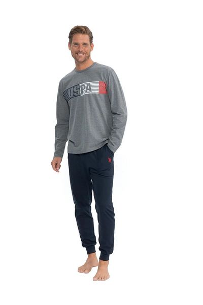 U.S. Polo Assn. ΑΠΟΣΤΟΛΗ US POLO ΒΑΜΒΑΚΙ ΠΟΔΗΛΑΤΟ ΛΑΚΟΣ ΜΑΚΡΥΜΑΝΙΚΗ ΑΝΔΡΙΚΗ ΠΙΤΖΑΜΑ