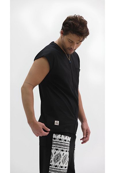 rammers Μπλουζάκι με μηδενικό μανίκι με λεπτομέρεια τσέπης με λεπτομέρεια