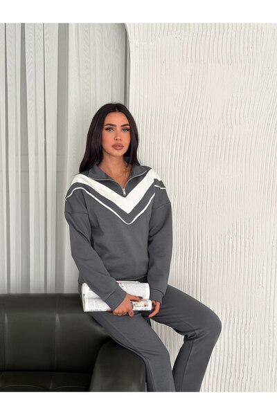 Gugus Polarized Modal Fabric Winter V Set - Oys Model με γιακά και γαρνιτούρα...